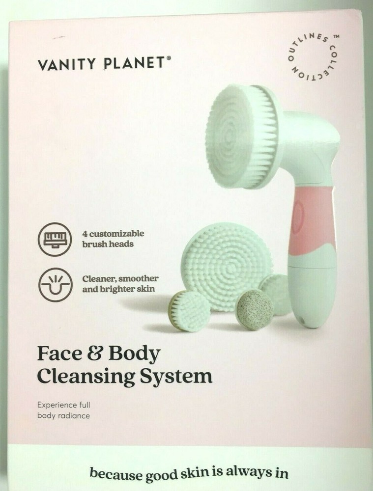 Vanity Planet Complete Face & Body Cleansing System 4 Attachments 21HB034