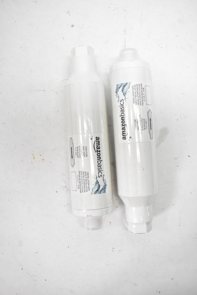 AmazonBasics Inline Water Filter 2-Pack High Flow Replacement Cartridges Set
