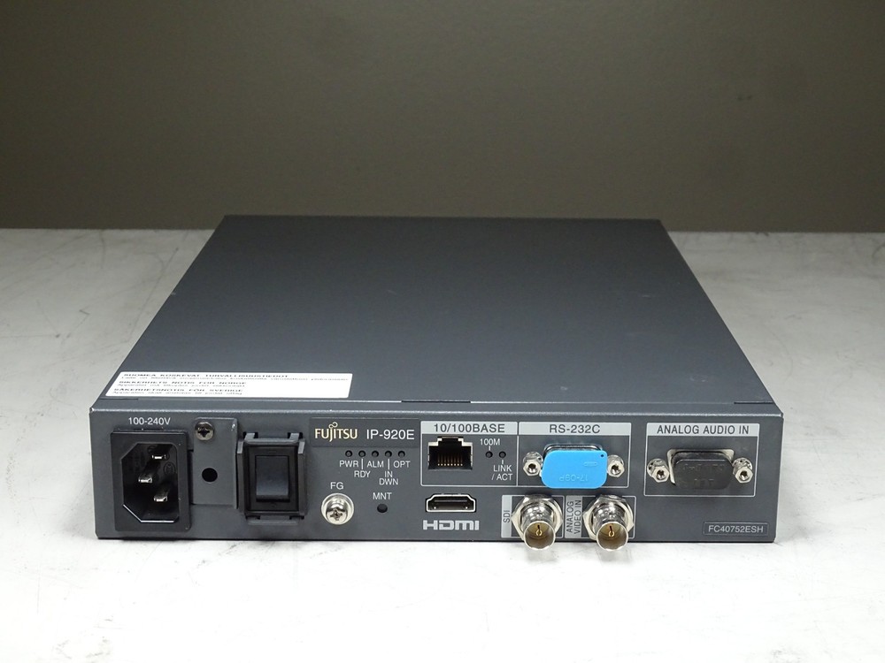 FUJITSU IP-920E HD/SD MPEG4 AVC VIDEO ENCODER