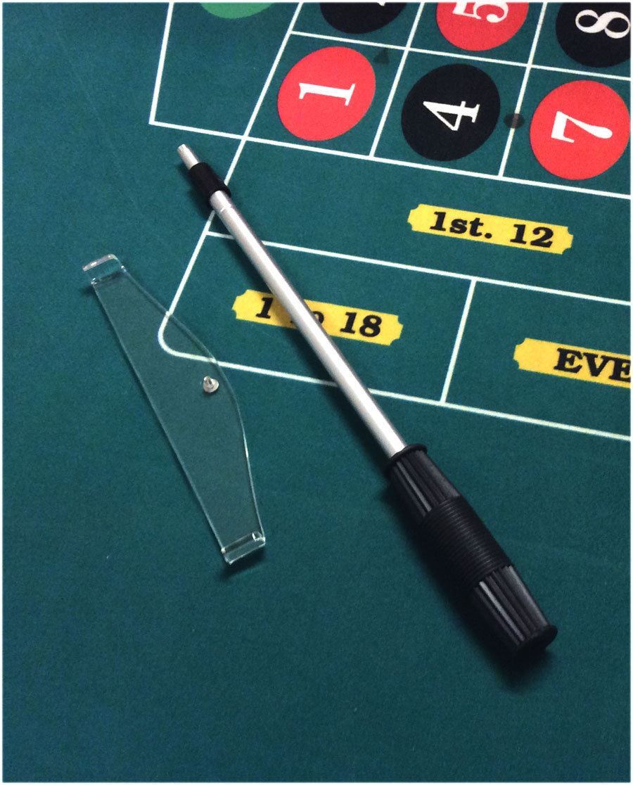 High Quality Casino Roulette Adjustable Telescopic Rake With 8" Acrylic Scoop *