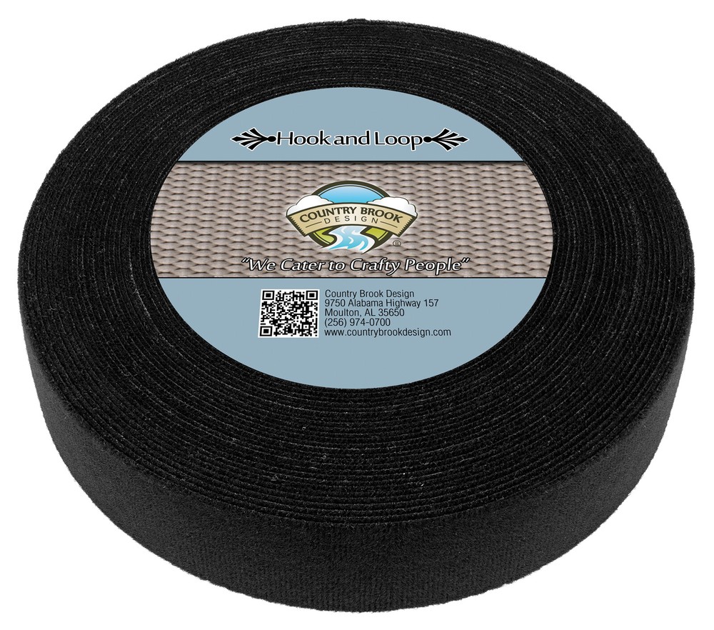 Country Brook Design | Black Double Sided Hook and Loop (2 Inch)