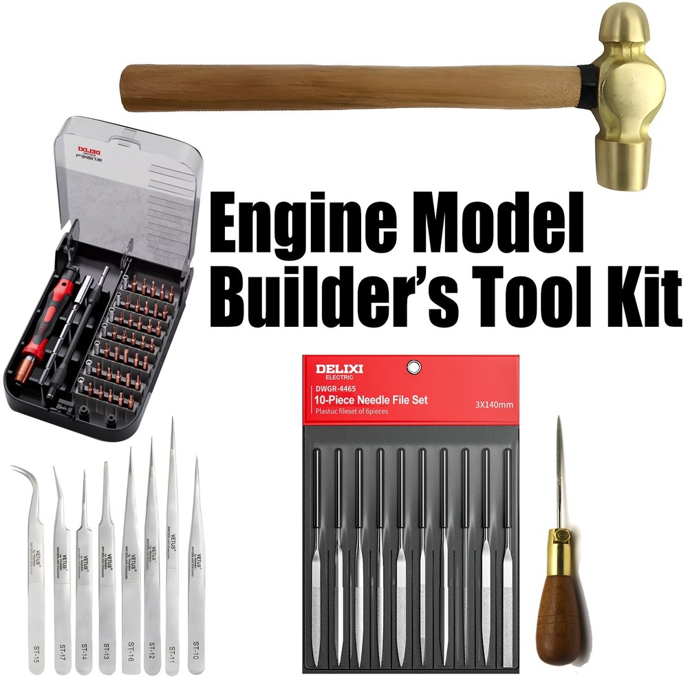 Professional Engine Model Tool Kit - Precision Tools for Miniature Engines