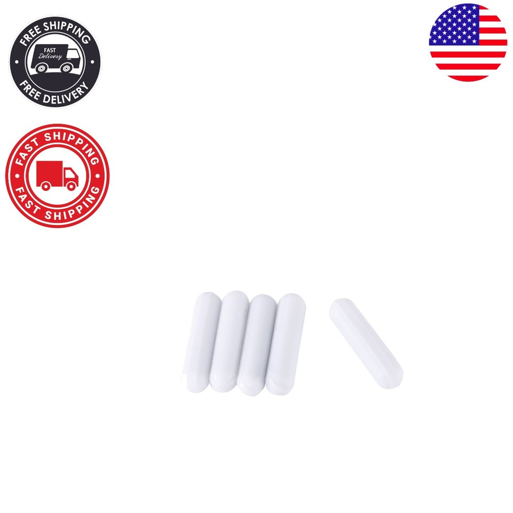 Cylindrical 5Pcs PTFE Magnetic Stirrer Bars - Versatile and Efficient Mixing