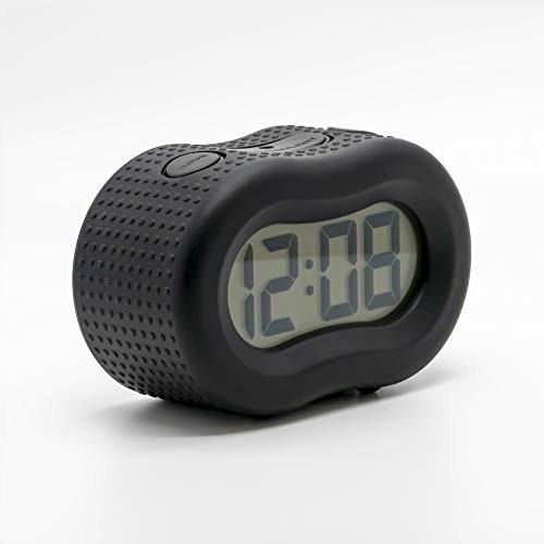 Timelink Smartlight Digital Rubber Outer Shell Alarm Clock (Black)