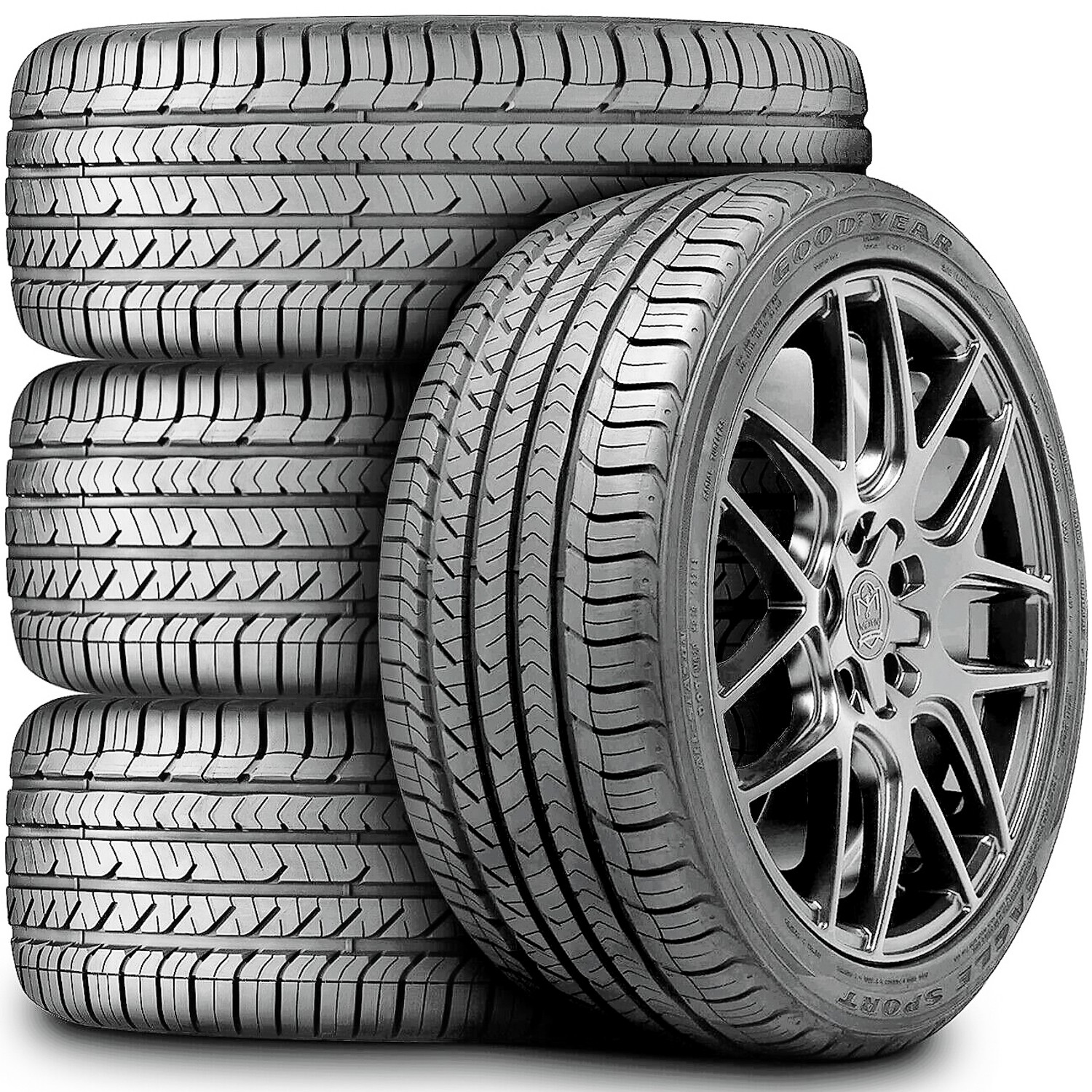 4 Tires Goodyear Eagle Sport All-Season 225/45R18 95W XL AS Performance A/S