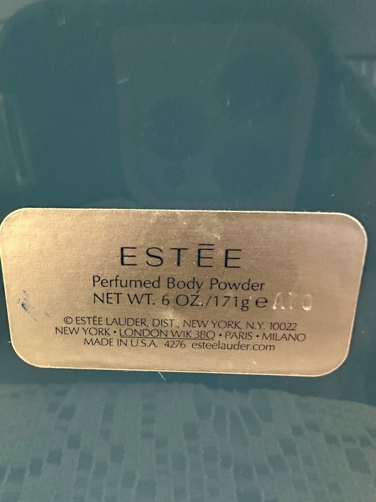 VINTAGE ESTEE LAUDER EMPTY PERUMED BODY POWDER CONTAINER ONLY EUC