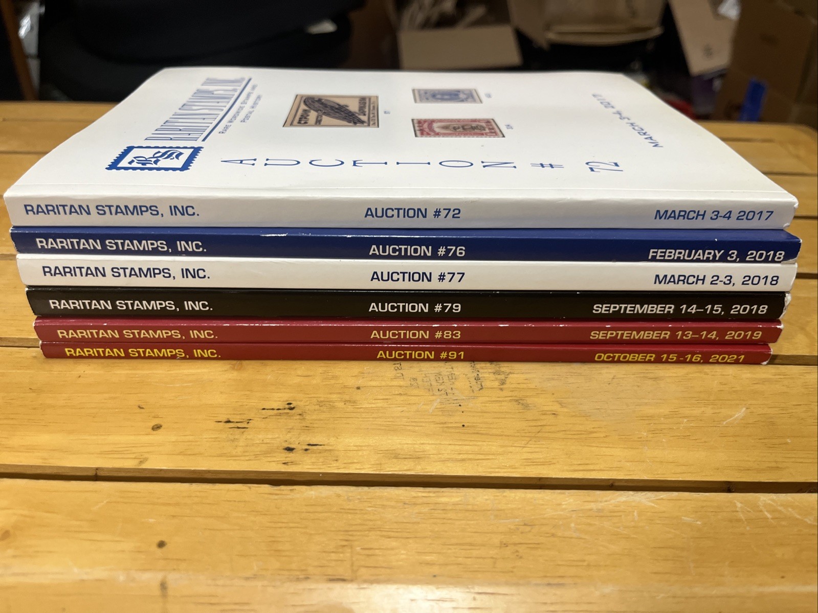 6 Raritan Stamps Rare Worldwide Stamps & Postal History Auction Catalogs