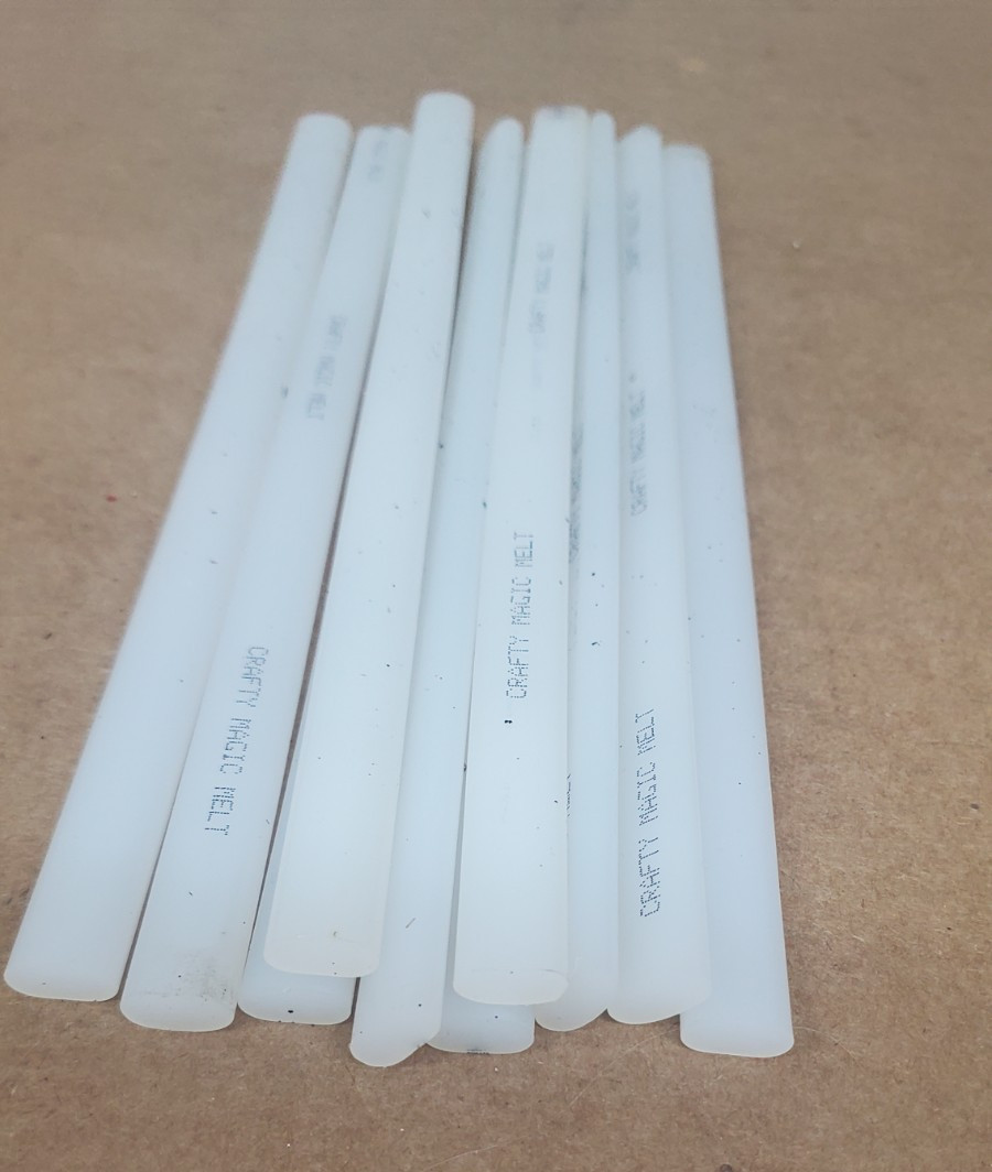Glue sticks OVAL  Low melt glue gun 10 or 20 Crafty Magic Melt Ten inch sticks