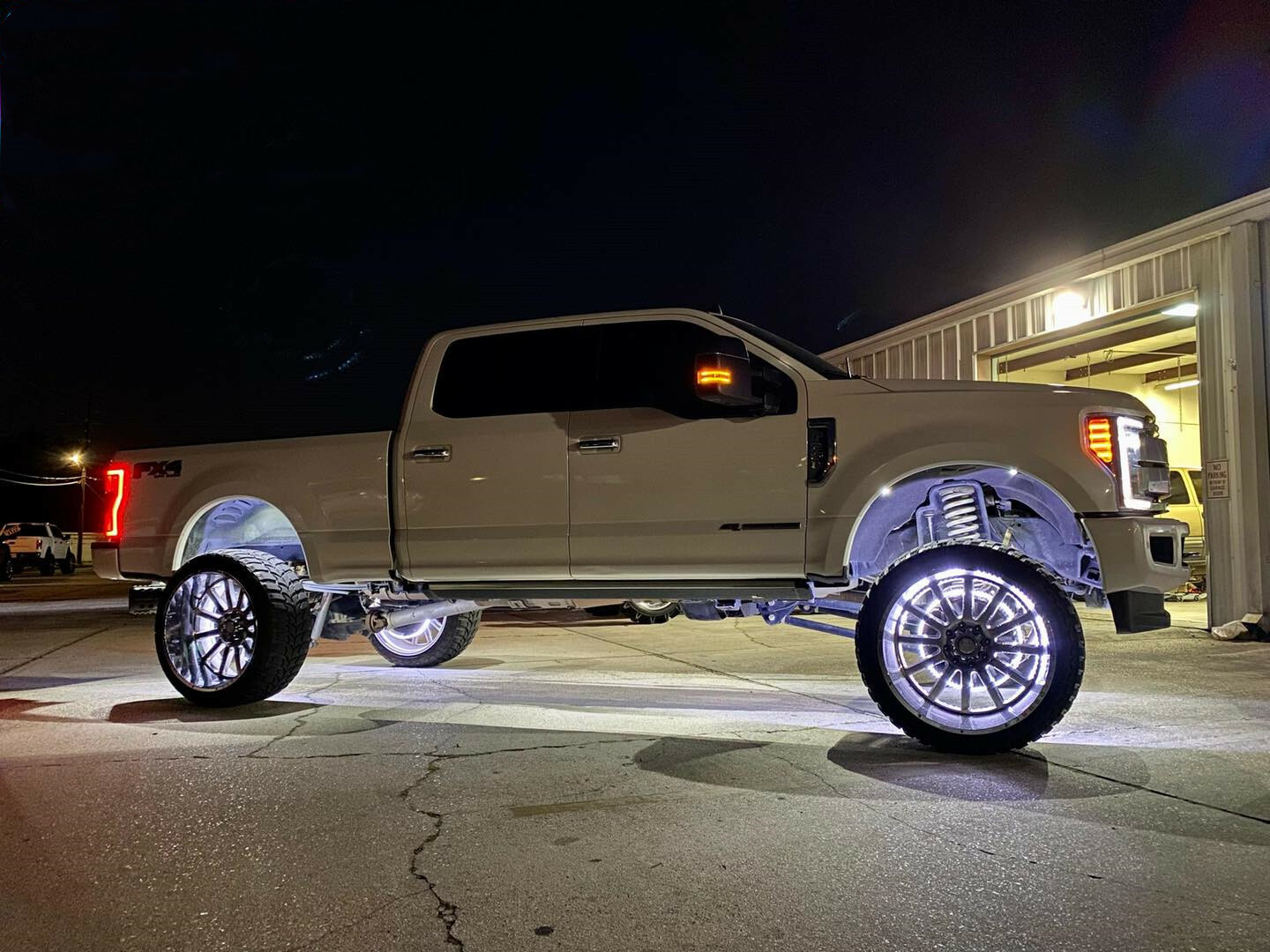 4PCS 4FT Kit Quad Row White LED Strips Fit for Car Truck 15.5'' Wheel Rim Lights