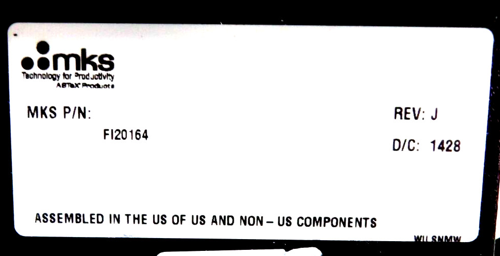 MKS Instruments FI20164 Precision Power Detector Microwave RF ASTeX Working