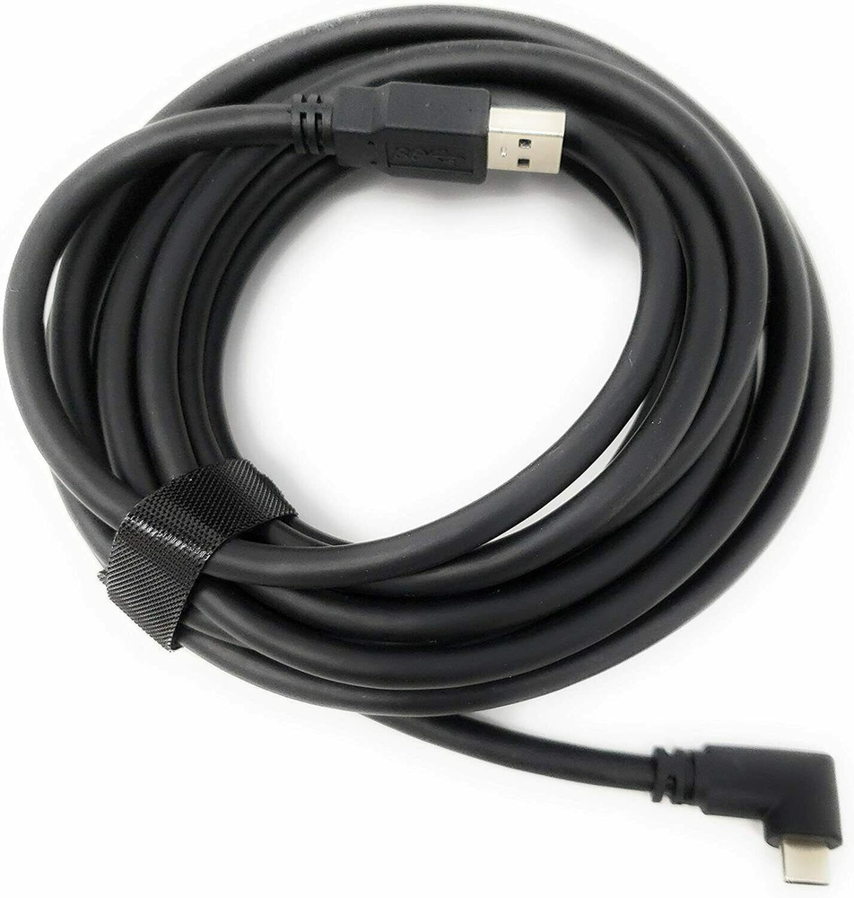 16FT Link Cable For Oculus Quest 2 Type-C 3.2 Right Angle To USB C Charging Cord