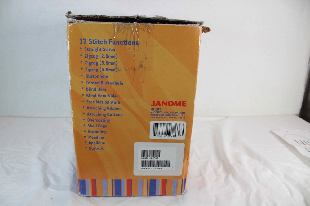 Janome HF107 Sewing Machine Compact Lightweight