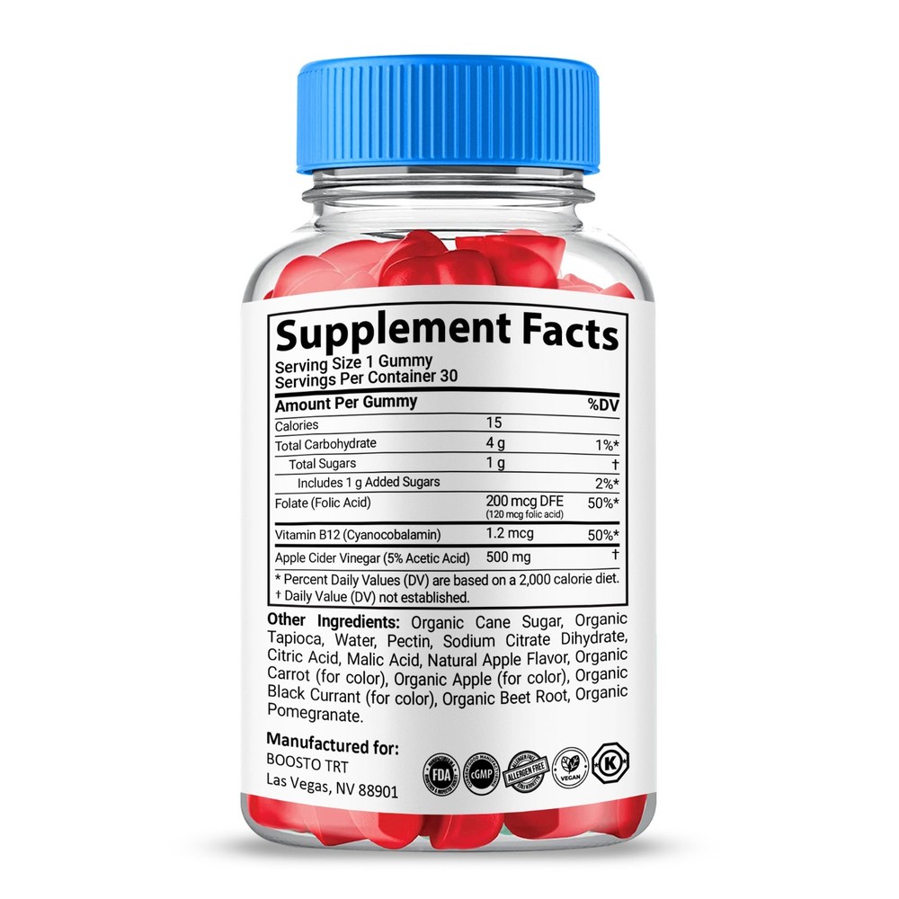 Boost TRT Gummies, Max Strength All Natural Supplement BoostTRT (2 Pack)