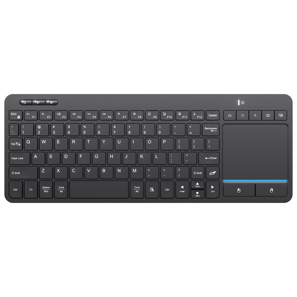 Multi-Device Wireless Bluetooth Keyboard with Touchpad-Wireless Keyboard with...