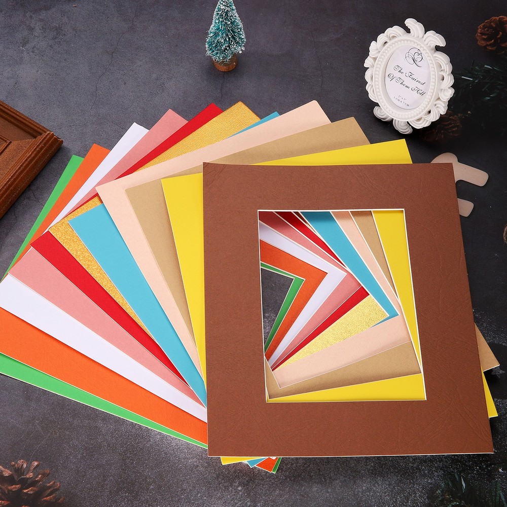 Picture Mats, 8x10 Frame Mattes, Black