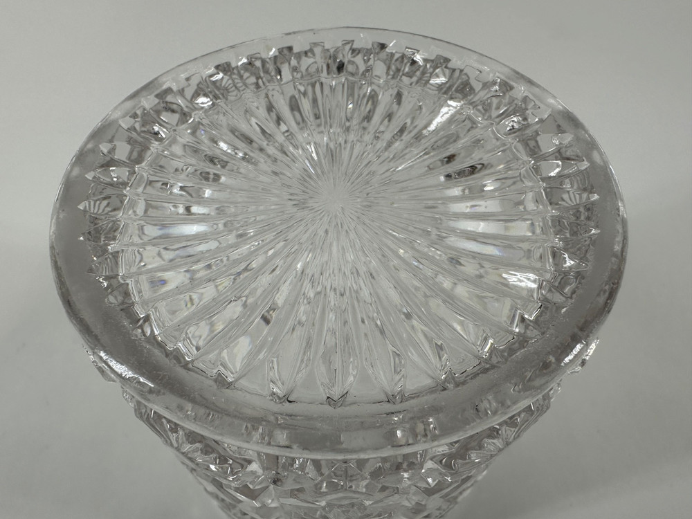 Glass Pickle Relish Sugar Fork Silver Castor Reed Barton Daisy Button EAPG