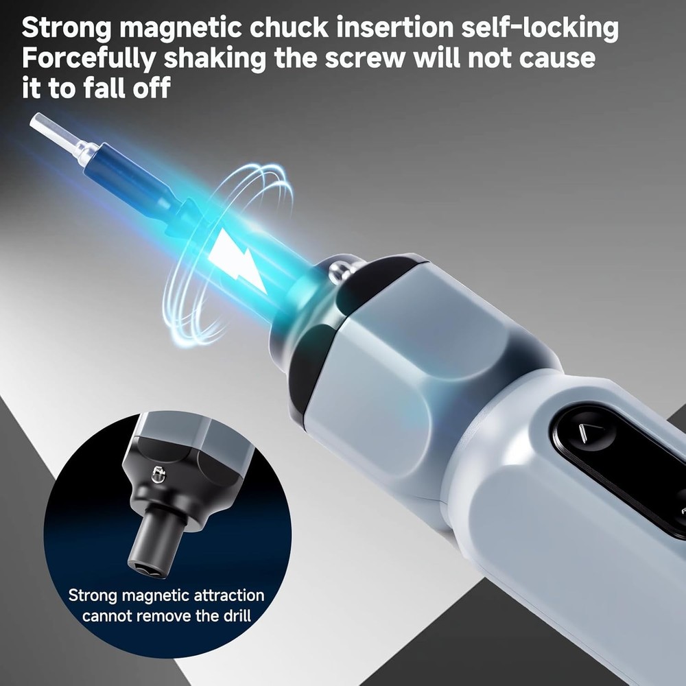 Electric Screwdriver 3.6V，Mini Cordless Power Screwdriver Set Precision Bits