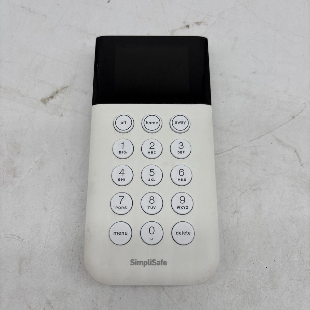 SimpliSafe Home Security System Wireless Security Keypad KP3W SSKP3 Powers On