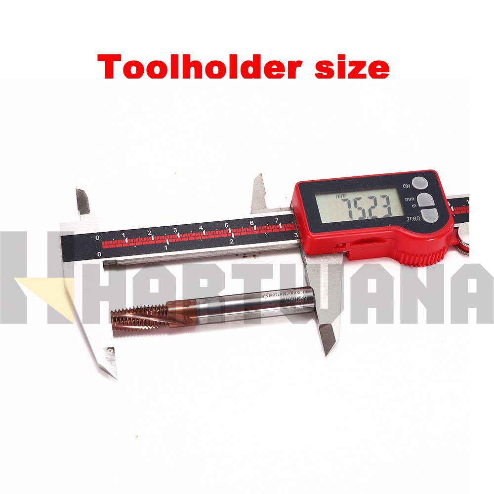 1/4-18 NPT Solid Carbide Thread Mill TiAlN Coated Full Tooth CNC Milling Thread