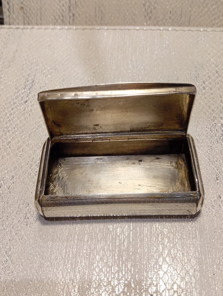 Solid Silver Snuffbox Early 19th Century Continental Hallmark.