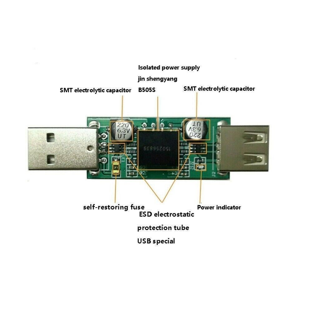 ADUM3160 USB Isolation Board Module Signal Audio Power Isolator Module