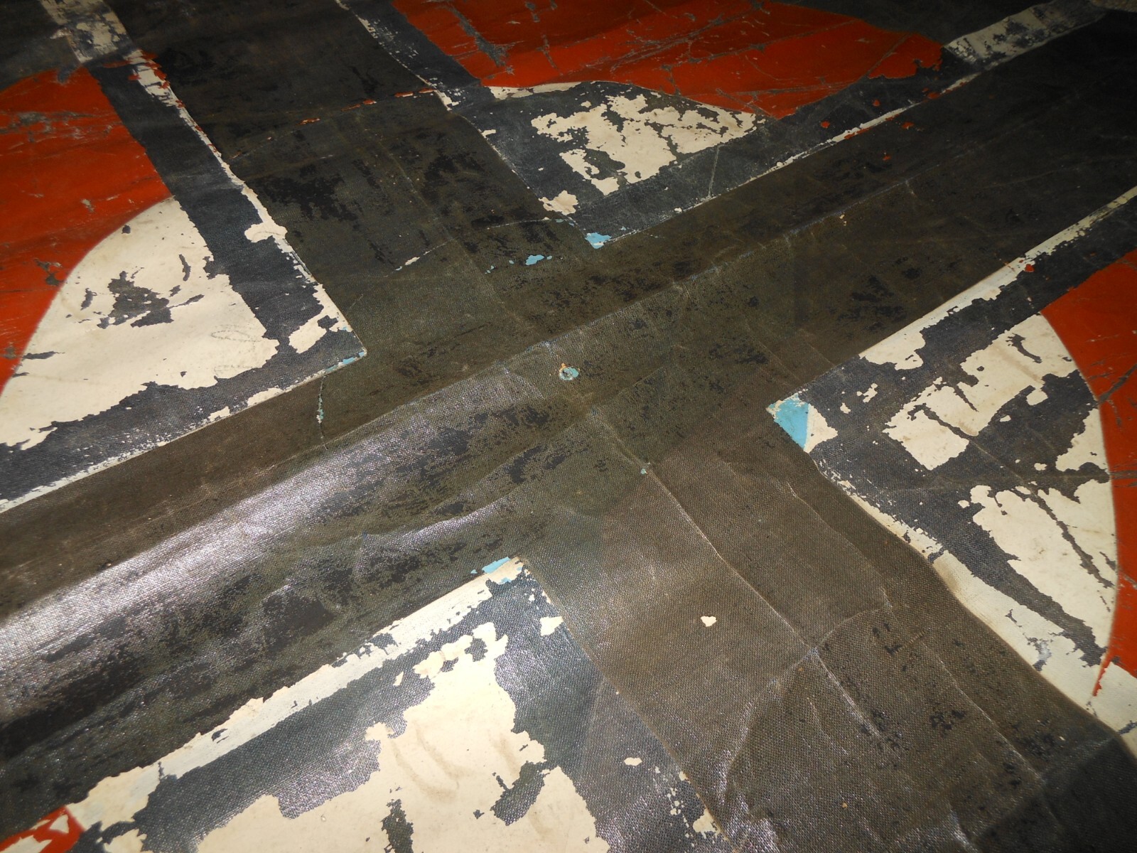 WW1 German Fliegertruppen - AIRCRAFT FABRIC SKIN - LONZENGE CAMOUFLAGE & CROSS