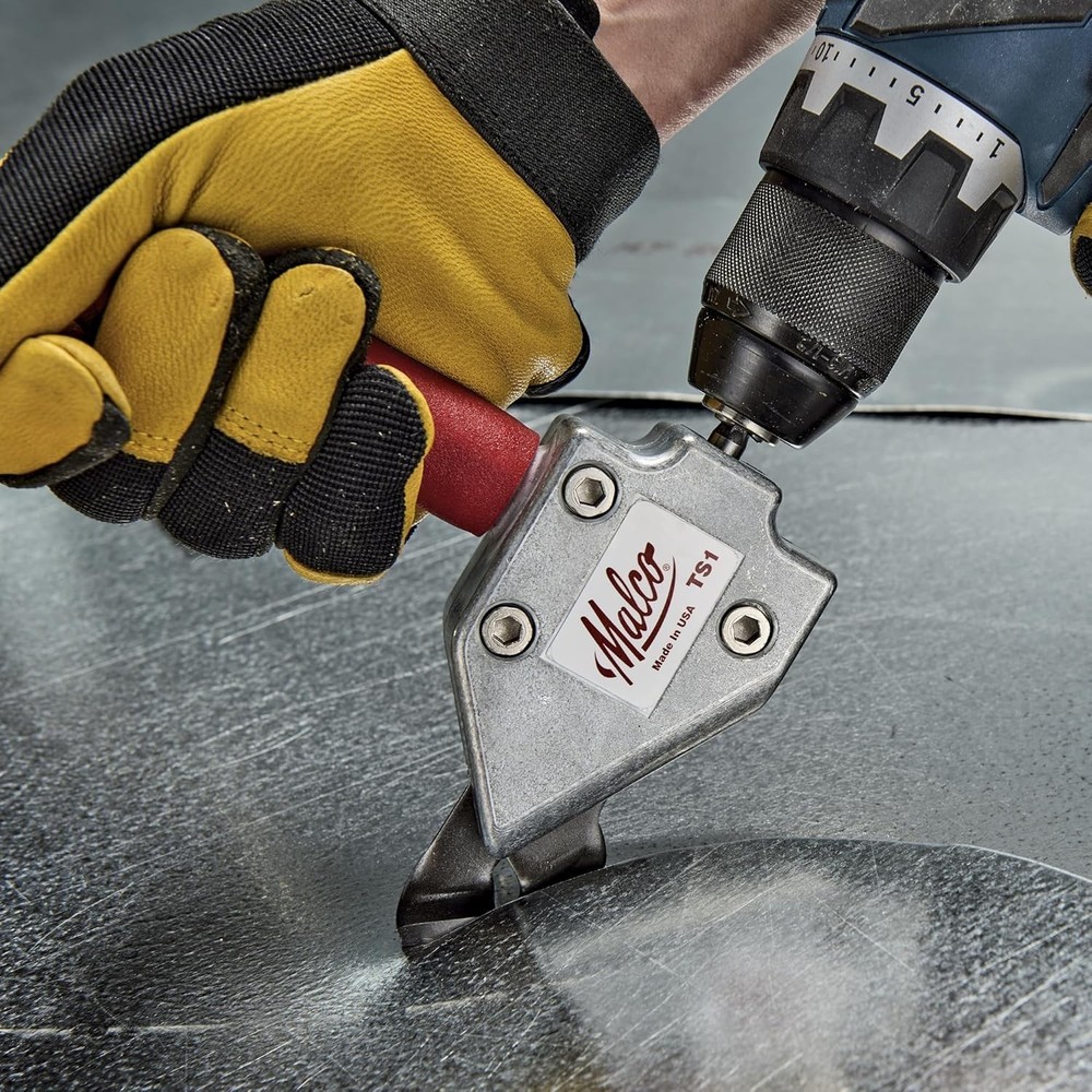 Efficient Turbo Shear for Quick Cuts in Sheet Metal, Drill-Compatible