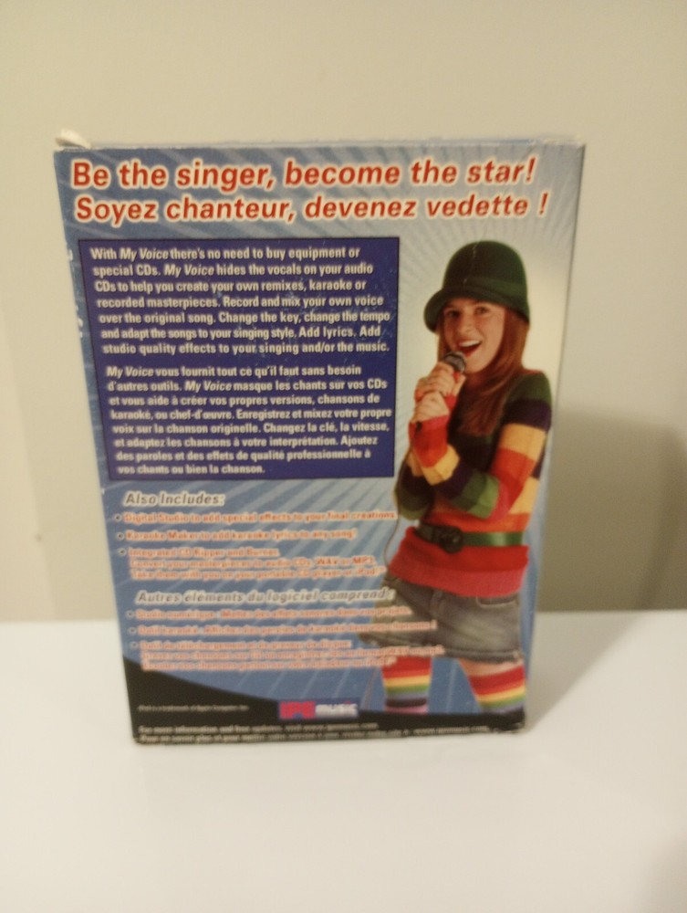 My Voice Audio CD Vocal Removal Software With Microphone Windows CD Rom IPE
