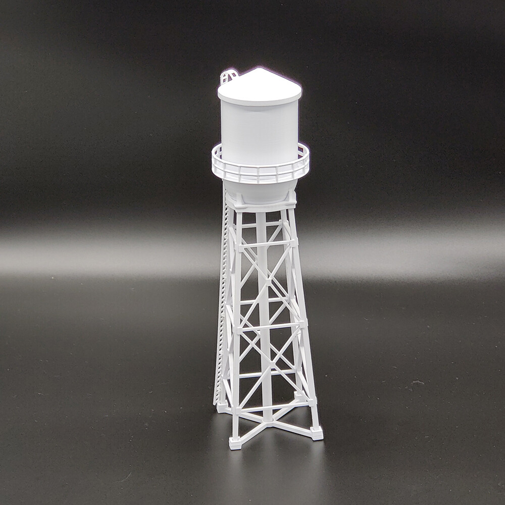 HO H0 Scale Water Tower 3D printed H*O