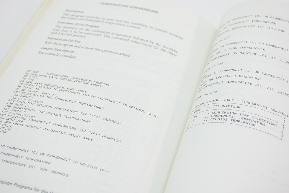 Radio Shack Using the TRS-80 in Your Home Basic Computer Programs 62-2069