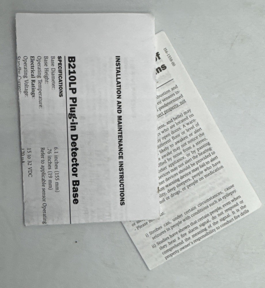 Brand New System Sensor B210LP