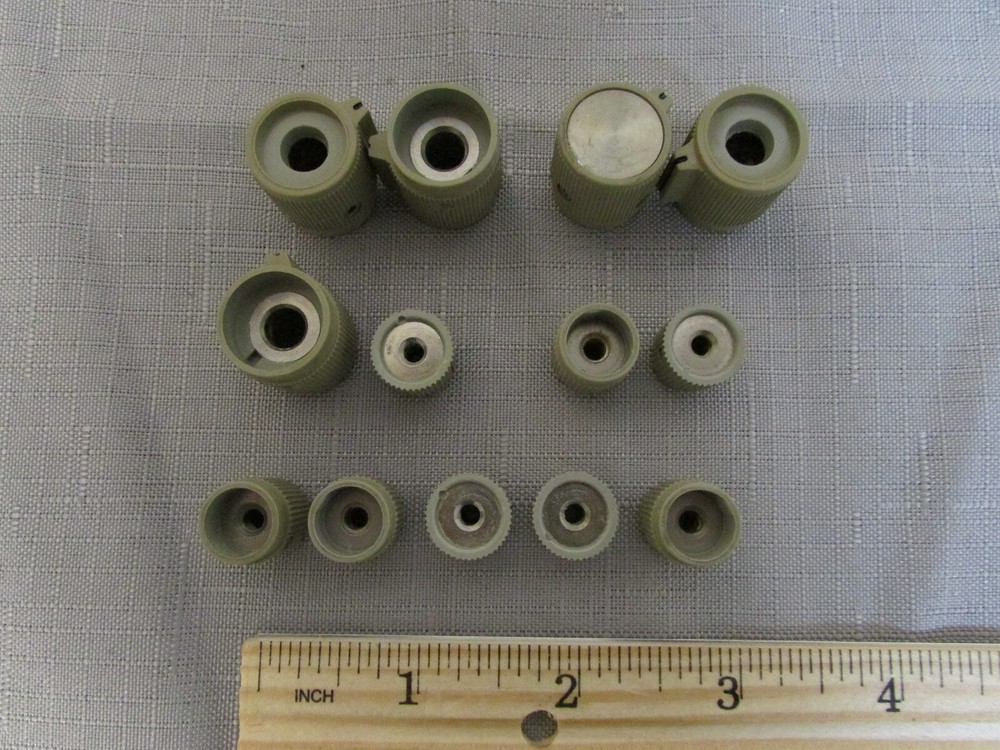 13 Potentiometer Knobs For Scientific Equipment Or Spectronic-20