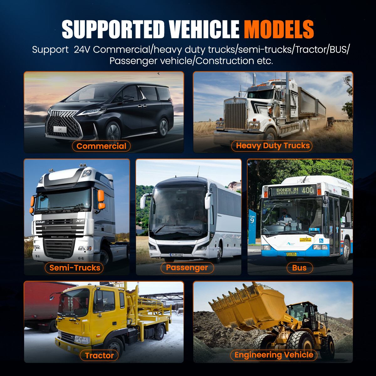 ANCEL Heavy Duty Truck Scanner DPF Regen for Freightliner Kenworth International