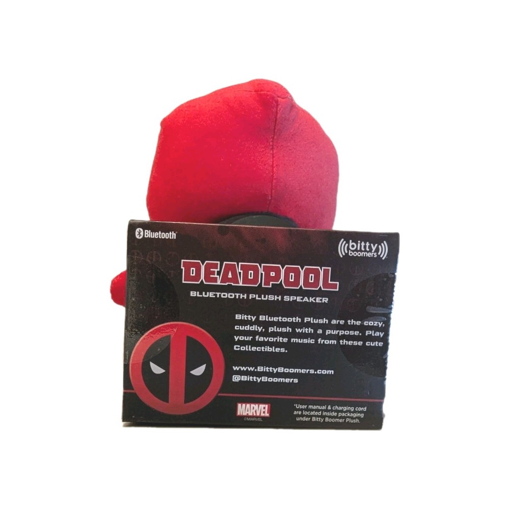Deadpool Marvel 6" Plush Bluetooth Speaker with Clip Bitty Boomers