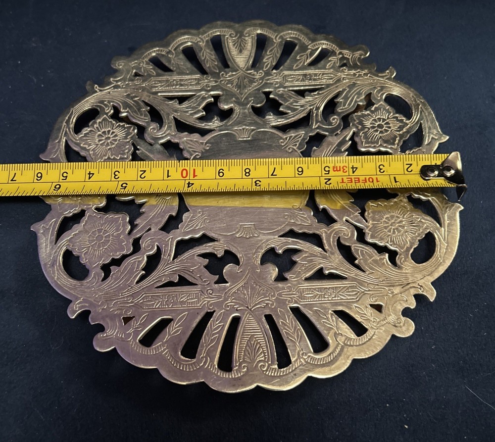 SILVER PLATED TRIVET VTG