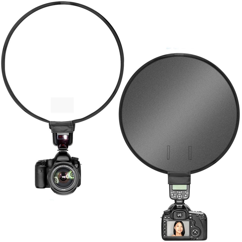 2X 40Cm Round Universal Portable Speedlight Softbox Flash Diffuser On-Top9216