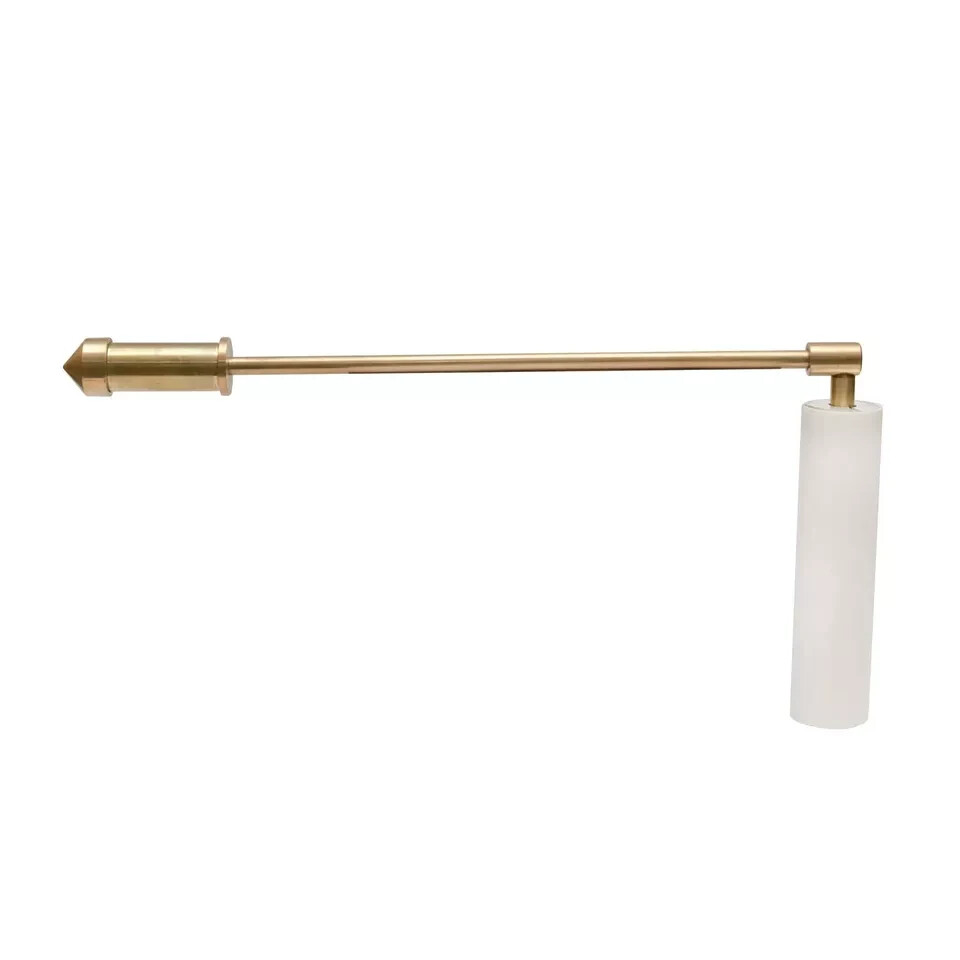 Full Brass Dowsing L Rods Pair WHITE PLASTIC HANDLE with (Pendulum Board,Pendul