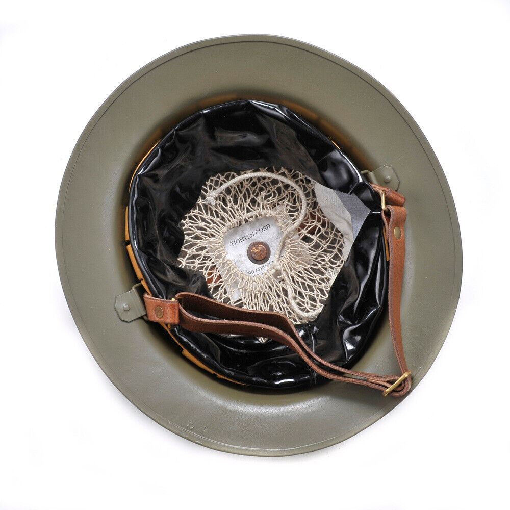 US WW1 Helmet M1917 Doughboy Brodie Helmet 82nd Airborne Cammo Hand Aged