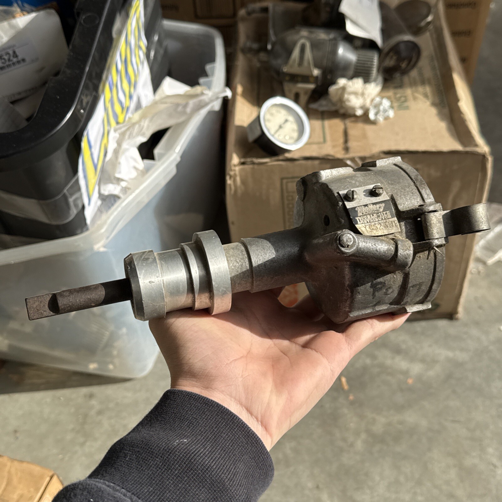 Distributor, Mallory, YL-520-CV, Chevy 283, 327, 350, 396, 400, 427, 454