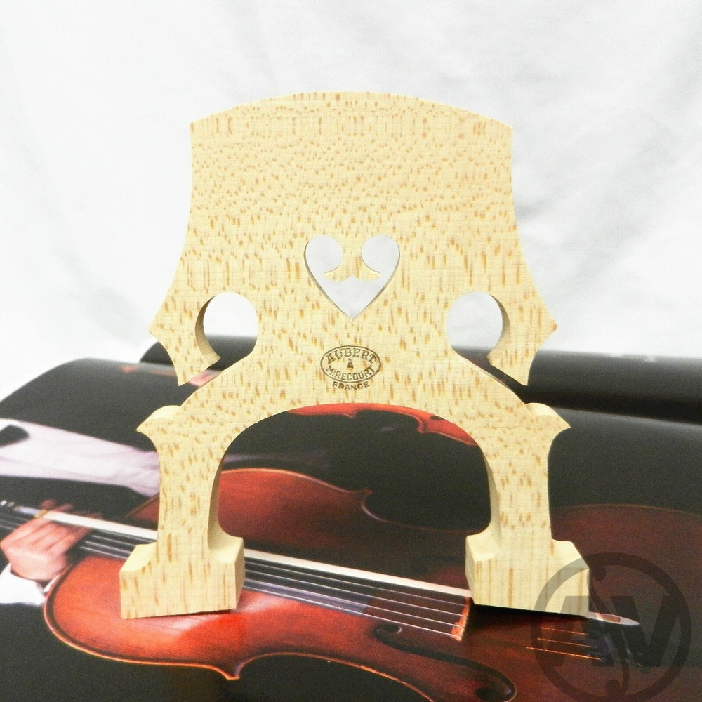 Aubert Cello Bridge - Untreated - 4/4 Size 96mm Foot Width