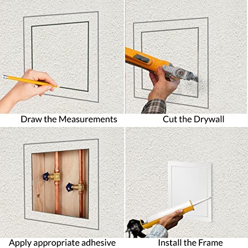 Access Panel - 12"x12" Drywall Access Panel for 12"x12" ID Access Panel-White