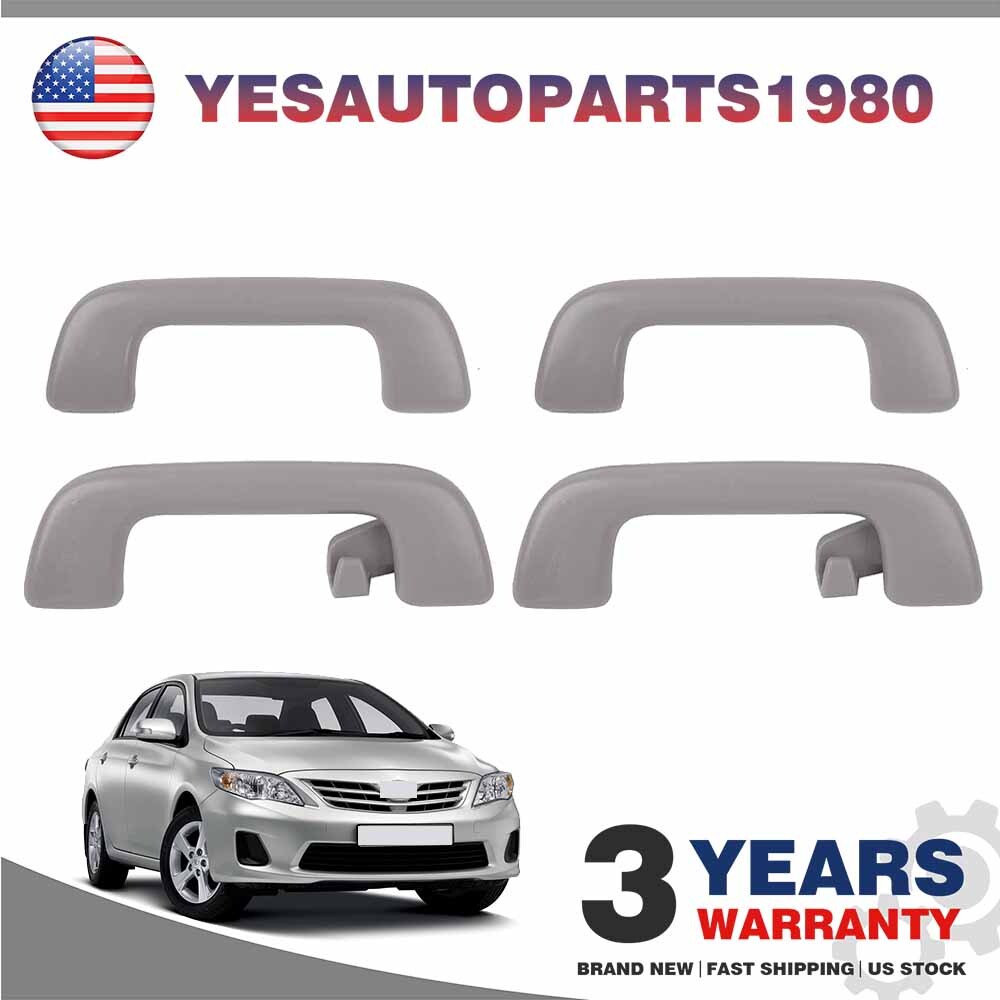 4PC Front+Rear Inner Roof Ceiling Pull Handle Grab For Toyota Corolla Yaris Rav4