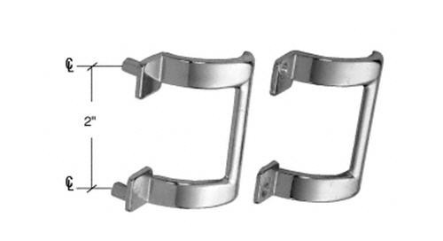2" Chrome Shower Door Pull Handle - Package