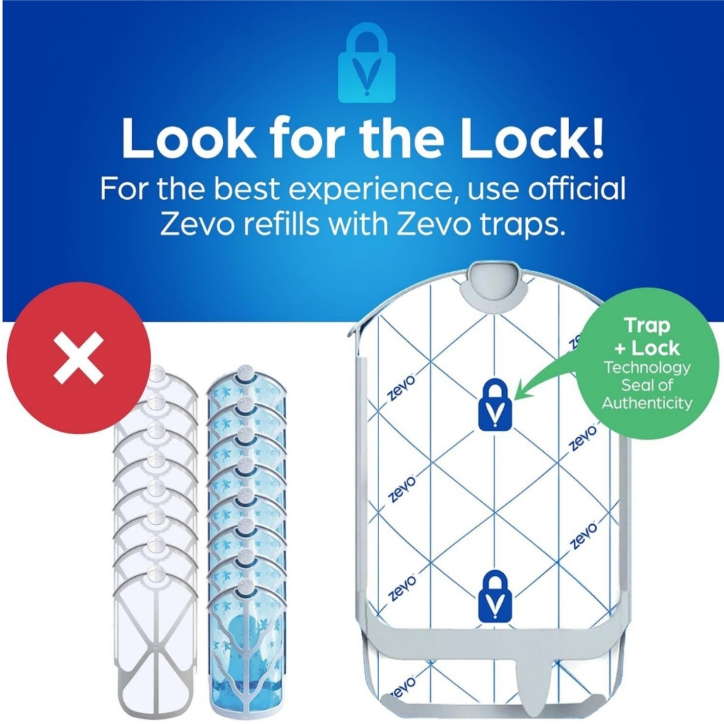 (4 Refill Cartridges) Zevo Flying Insect Trap Refill Cartridges -Easy to Use