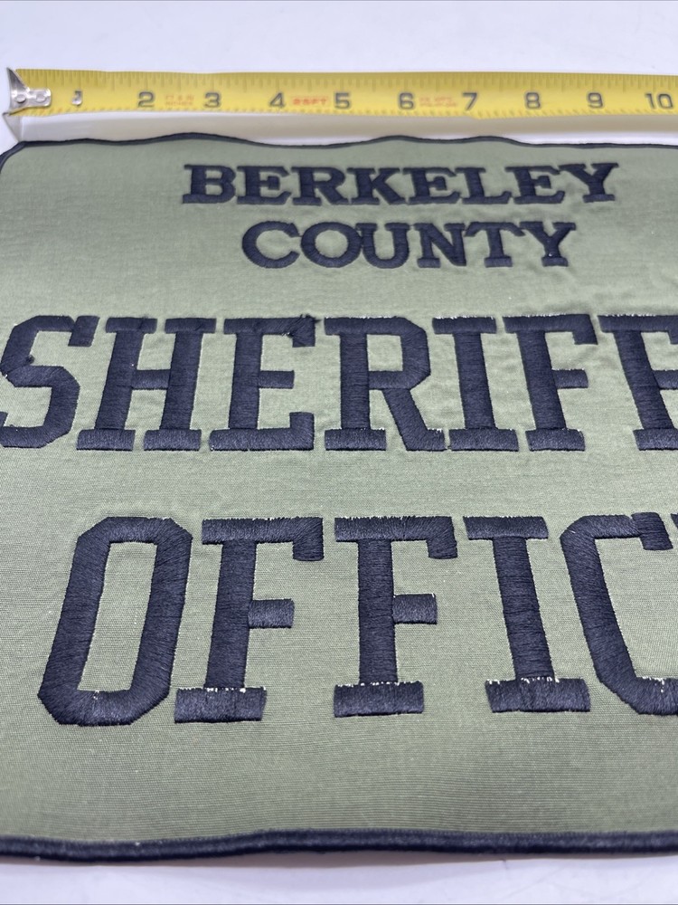 BERKELEY COUNTY SHERIFF’S OFFICE Large Patch Uniform Patch Back Of Jacket Shirt