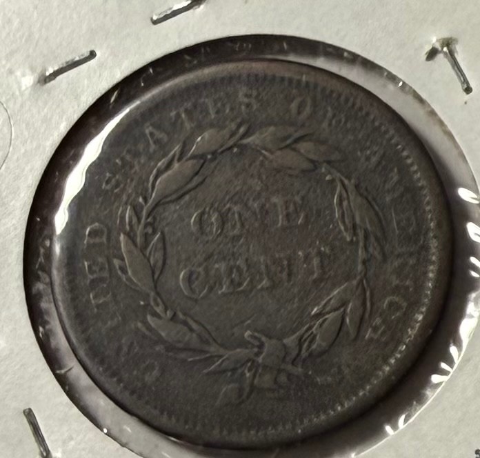 1840 braided hair large cent