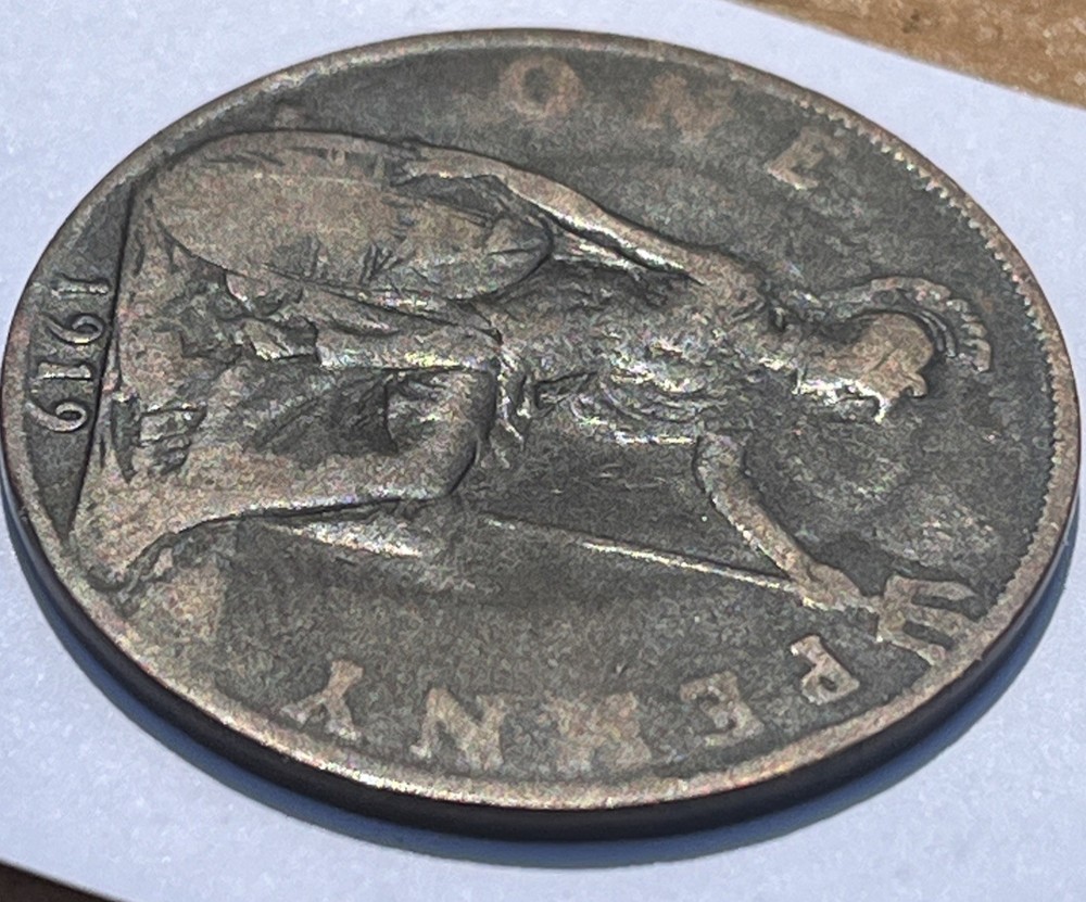 1919 Great Britain 1 One Penny