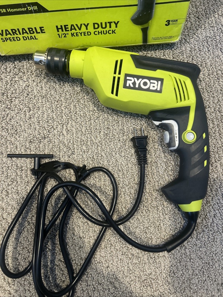 Ryobi 6.2 Amp Corded Hammer Drill 5/8 In. Variable Speed D620H
