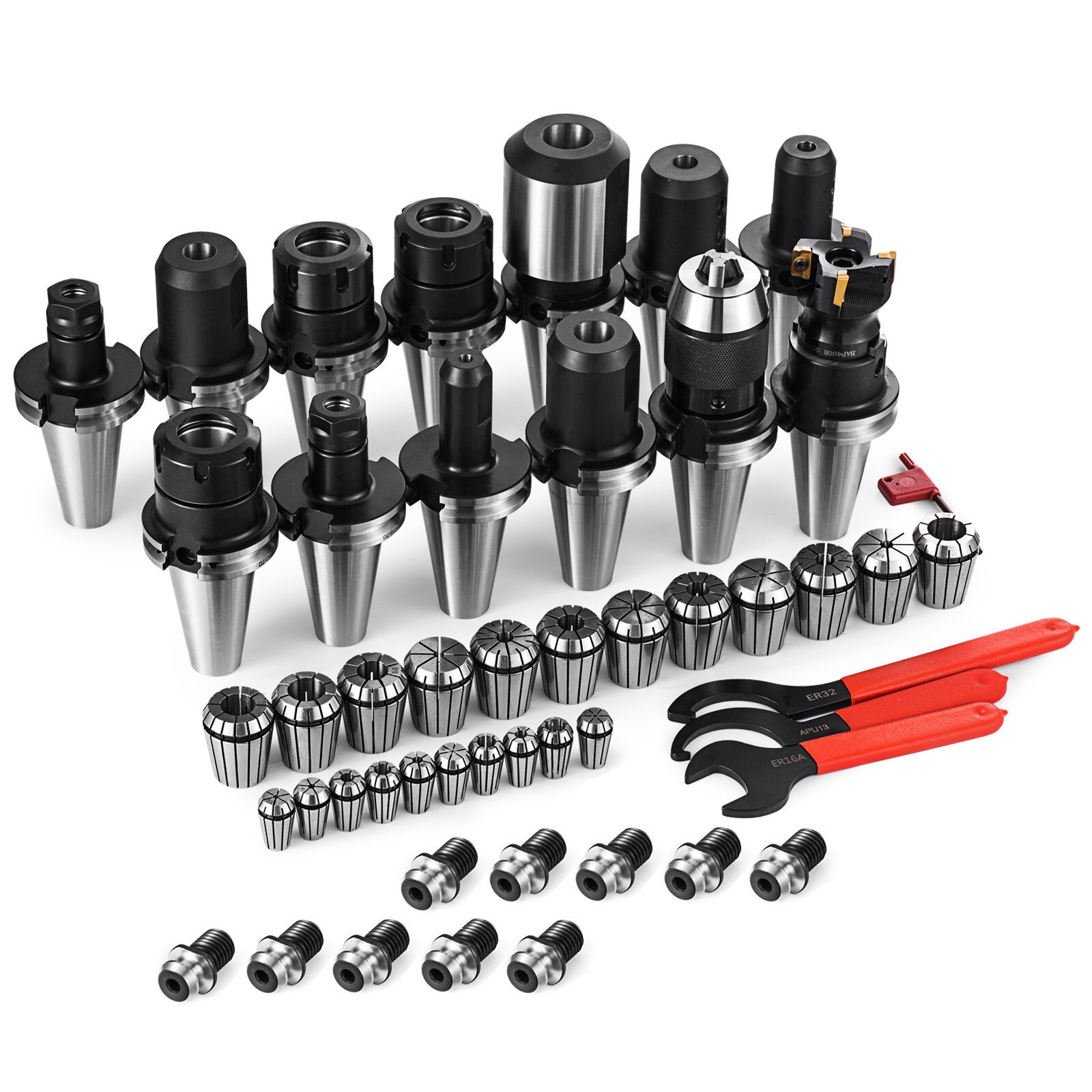 CAT 40 Tool Holder Kit for Haas Fadal CNC Mill ER32/16 Chuck Collet Set