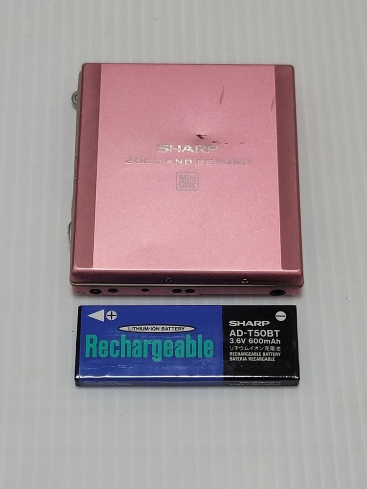 Sharp MD-ST531-P Portable MD Player Made in Jpana Untested